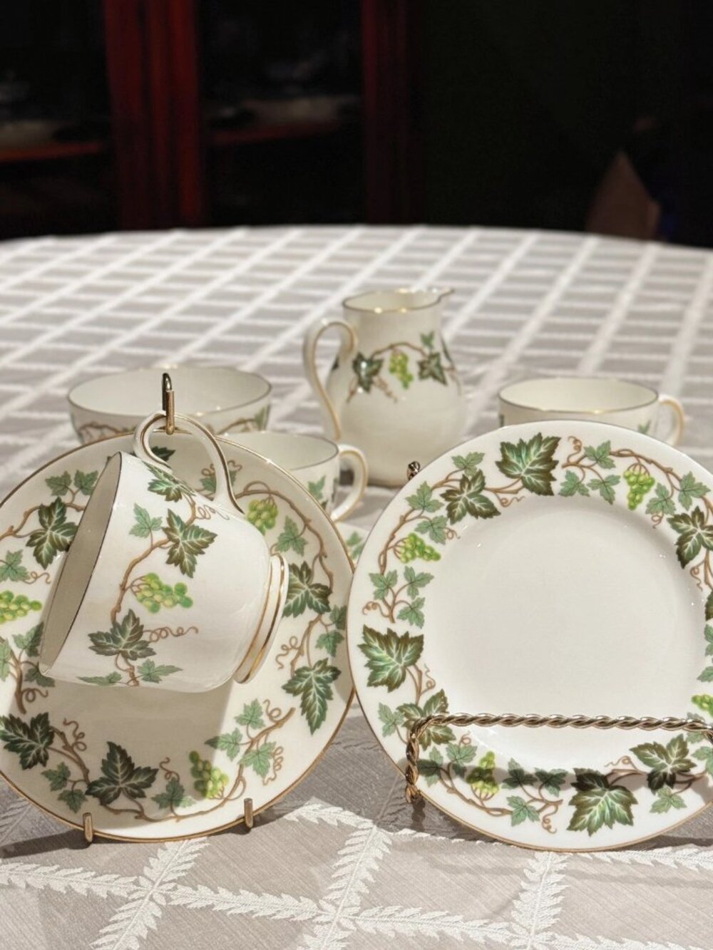 Wedgwood Discontinued Santa Clara Fine Bone China Tea Set 14pc for 4